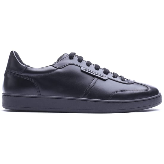 Base London Tucker Leather Men's Black Trainers - Image 5