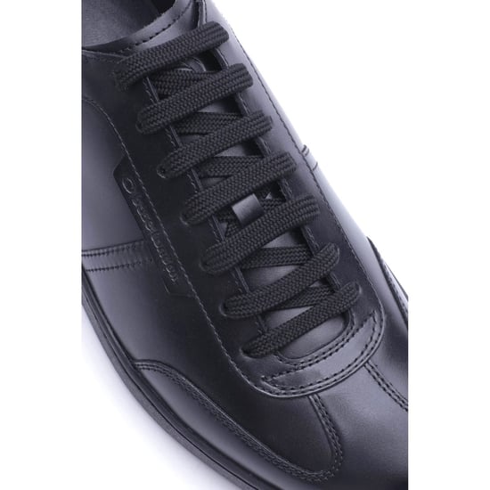 Base London Tucker Leather Men's Black Trainers - Image 6