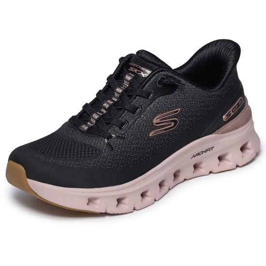 Skechers Arch Fit Glide-Step Pro Golden Pace Dam Black/Roséguld Sneakers - Image 5