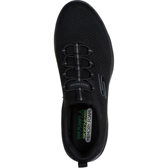 Skechers Summits Tallo Textiel Heren Zwarte Sneakers - Image 3