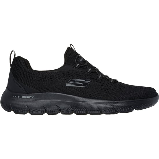 Skechers Summits Tallo Textiel Heren Zwarte Sneakers - Image 4