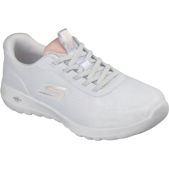 Skechers GO WALK Joy Rina Textiel Dames Witte/Coral Sneakers - Image 1