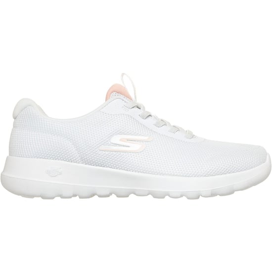 Skechers GO WALK Joy Rina Textiel Dames Witte/Coral Sneakers - Image 4