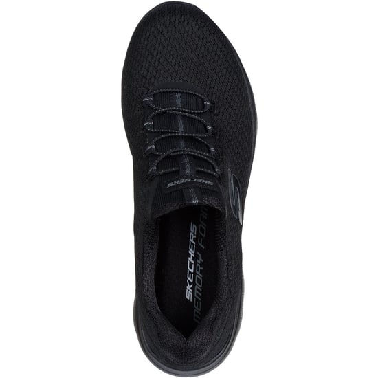 Skechers Summits Zomer Blush Textiel Dames Zwarte Trainers - Image 3