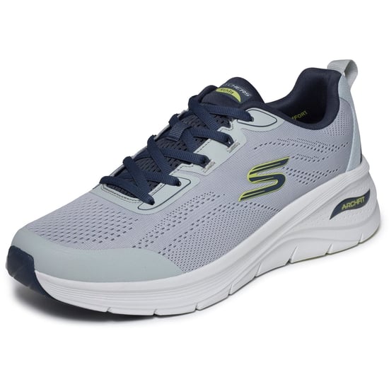 Skechers Arch Fit 3.0 Prawsper Textile Men's Grey/Navy Trainers - Image 5