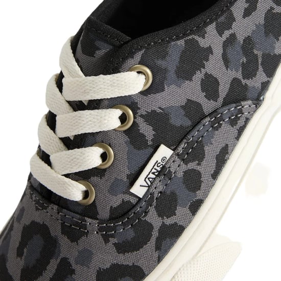 Vans Authentic Canvas Leopard Black/Pewter Trainers - Image 5