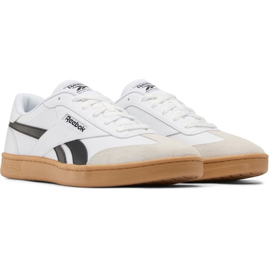 Reebok Forte Lounger Leather Men's White/Black/Chalk Trainers - Image 1