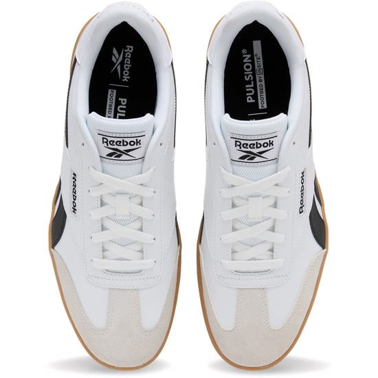 Reebok Forte Lounger Leather Men's White/Black/Chalk Trainers - Image 4