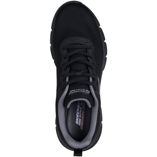 Skechers BOBS B Flex Icy Edge Textile Men's Black Trainers - Image 3
