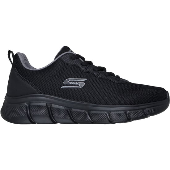 Skechers BOBS B Flex Icy Edge Textile Men's Black Trainers - Image 4