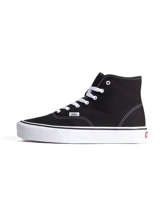 Vans Authentic Hi 2.0 Canvas Black/True White Trainers - Image 2