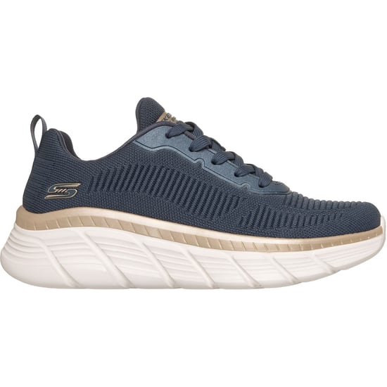 Skechers Bobs B Flex Hi Flying Textile Women's Navy/Gold Trainers - Image 5