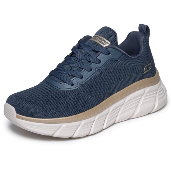 Skechers Bobs B Flex Hi Flying Textile Women's Navy/Gold Trainers - Image 6