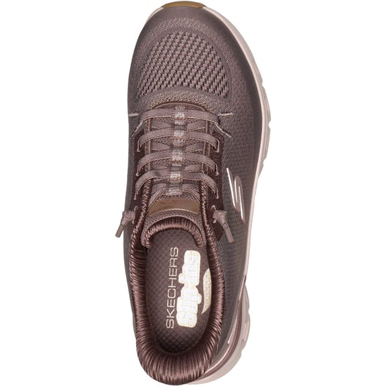 Skechers Arch Fit Glide-Step Pro Golden Pace Textil Dam Brun/Guld Träningsskor - Image 3