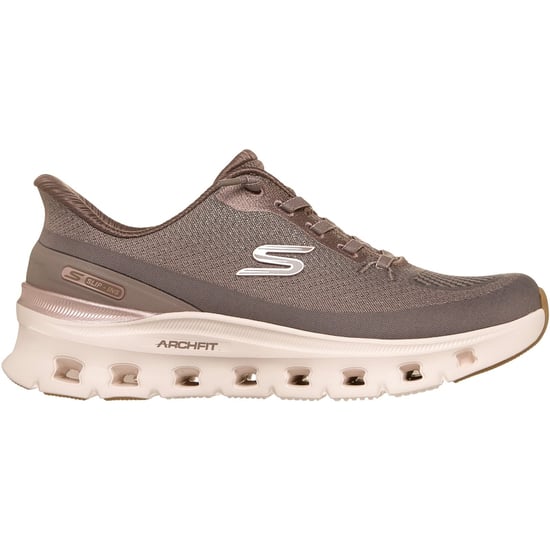 Skechers Arch Fit Glide-Step Pro Golden Pace Textil Dam Brun/Guld Träningsskor - Image 4