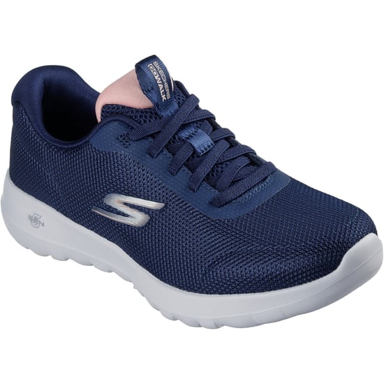 Skechers GO WALK Joy Rina Textiel Dames Navy/Roze Sneakers - Image 1