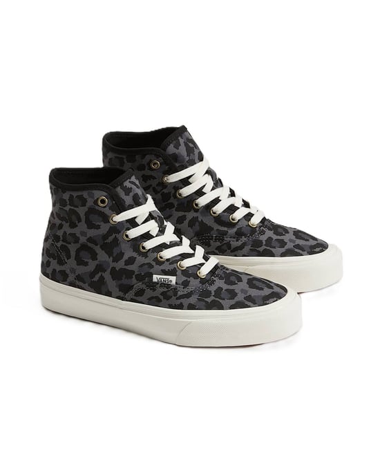 Vans Authentic Hi 2.0 Canvas Women's Leopard Black/Pew Trainers - Image 1