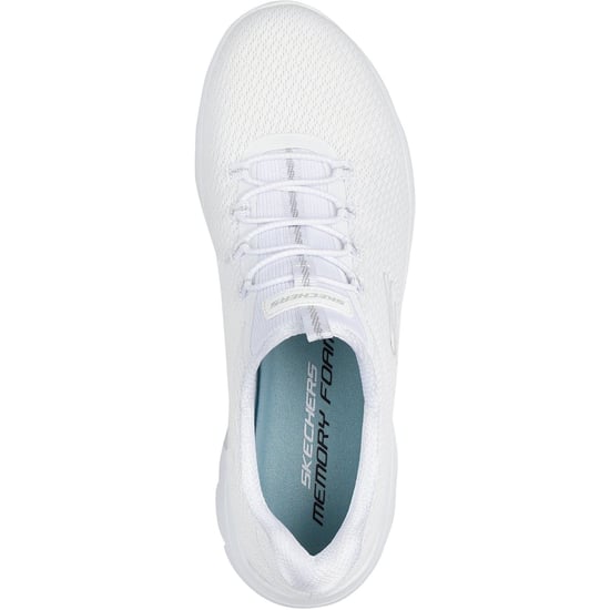 Skechers Summits Zomer Blush Textiel Dames Witte Sneakers - Image 3