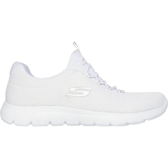 Skechers Summits Zomer Blush Textiel Dames Witte Sneakers - Image 4