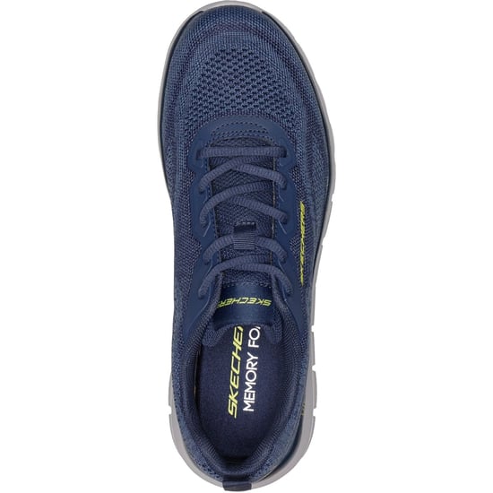 Skechers Track Pohlter Textil Herr Sneakers Navy - Image 3