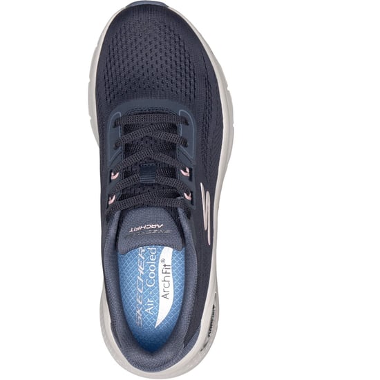Skechers Arch Fit 3.0 Easy Flow Textiele Dames Navy Sneakers - Image 3