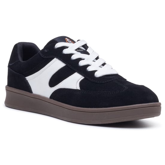 Hush Puppies Maura Suede Women's Black/White Trainers - Image 1