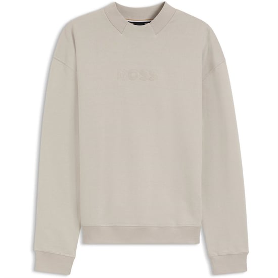 Men's Boss Fashion Sweat in Light Grey 075 - Image 1