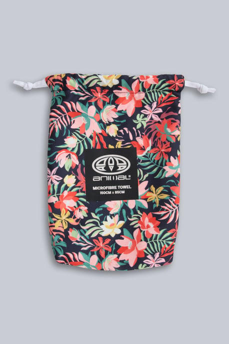 Printed Microfibre Travel Towel Fast Drying Super Absorbent Compact Beach Towel Multicolour - Image 4
