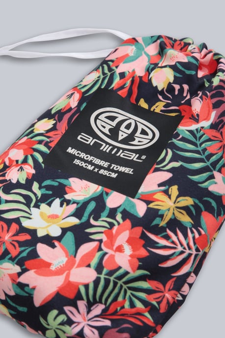 Printed Microfibre Travel Towel Fast Drying Super Absorbent Compact Beach Towel Multicolour - Image 5