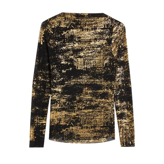 Ted Baker Karenha Top Met Folieprint, Skinny Fit, Zwart Mesh - Image 1