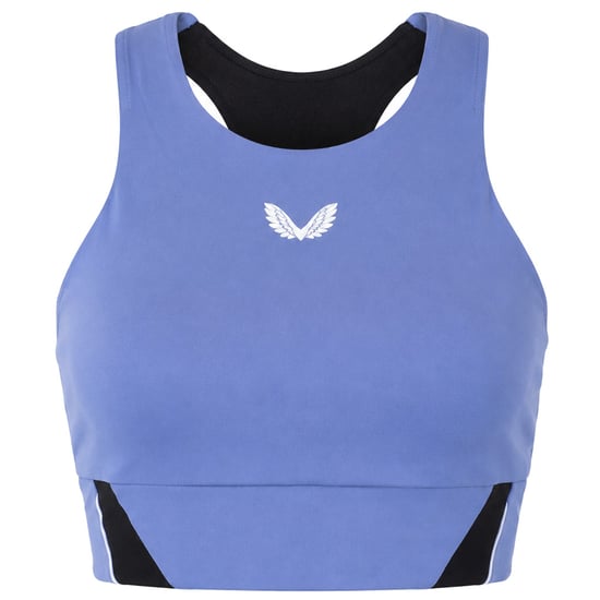 Castore Aeromesh Longline Crop Womens Blue Sports Bra - Image 1