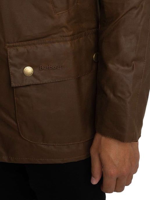 Barbour Ashby Wax-Jack, Bruin - Image 5