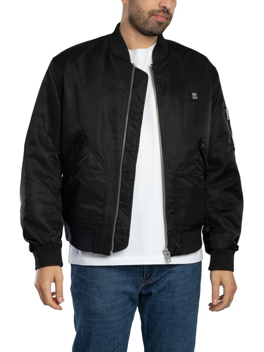 HUGO Badam2611 Bomber Jacket, Black - Image 2