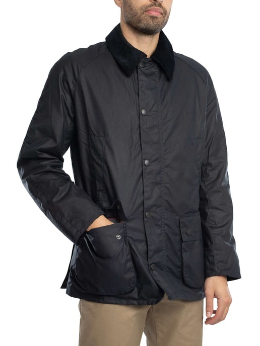 Barbour Ashby Wax-Jack, Blauw - Image 1