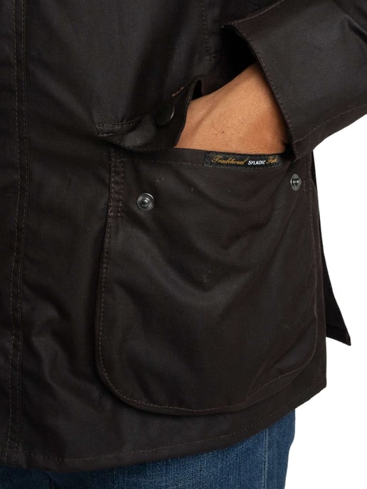 Barbour Ashby Wax-Jack, Zwart - Image 4