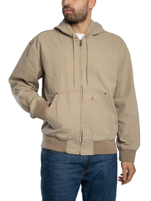 Dickies Ongevoerde Canvas Bomberjas Met Capuchon, Beige - Image 1