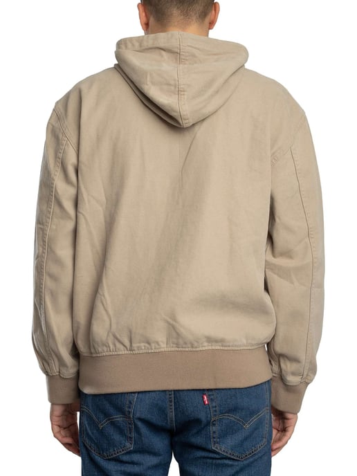 Dickies Ongevoerde Canvas Bomberjas Met Capuchon, Beige - Image 3