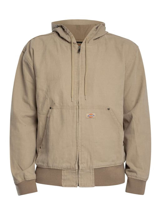 Dickies Ongevoerde Canvas Bomberjas Met Capuchon, Beige - Image 6