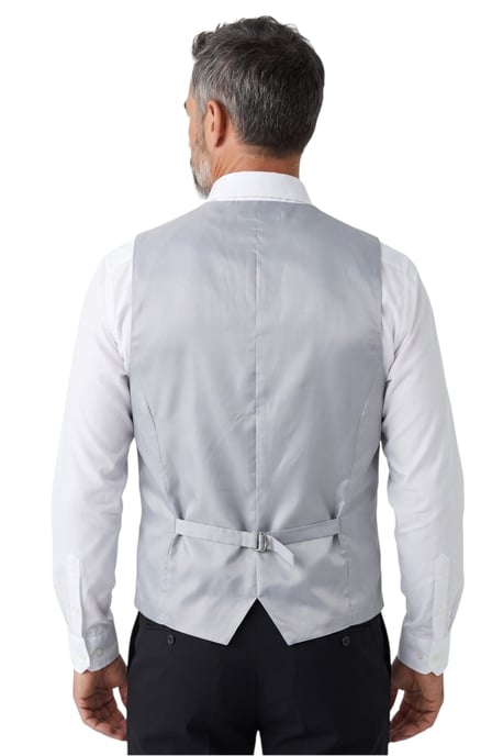 Grijze driedelige set voor heren met paisleyprint, vest, vlinderdas en zakdoek - Robert - Image 5