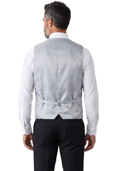 Herenset bestaande uit een blauw paisley bloemenpatroon, bestaande uit een driedelig vest, vlinderdas en zakdoek - Robert - Image 6