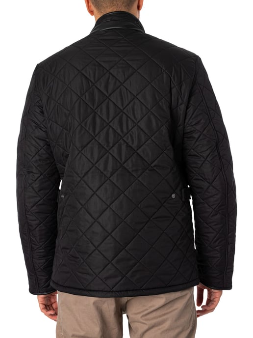 Barbour Gewatteerde Jas Van Powell, Zwart - Image 3