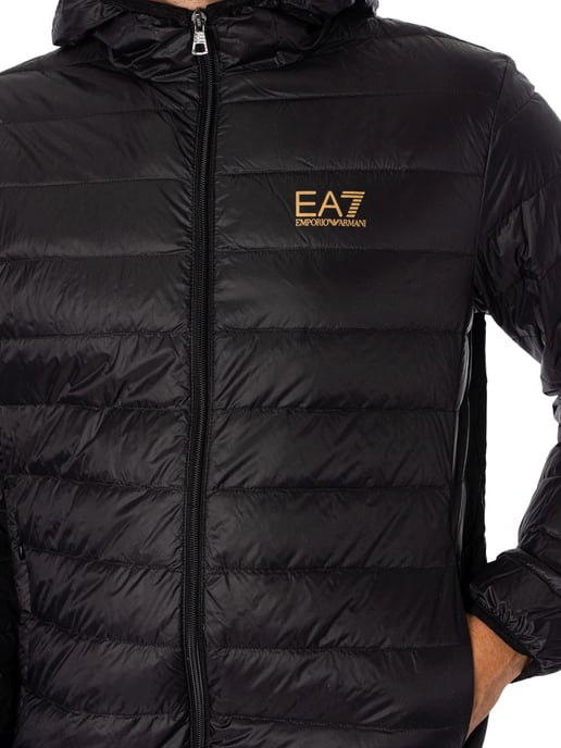 EA7 Geweven Donsjack, Zwart - Image 4