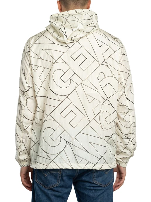 Armani Exchange Diagonal Logo Jacket, Beige - Image 3