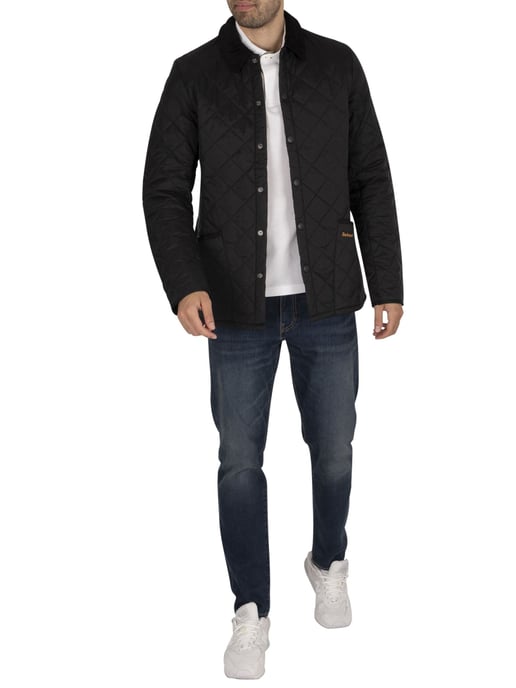 Barbour Heritage Liddesdale Gewatteerd Jack, Zwart - Image 6