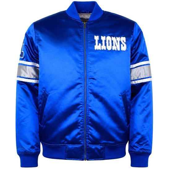 Mitchell & Ness NFL Detroit Lions Heavyweight Mens Blue Jacket - Image 1