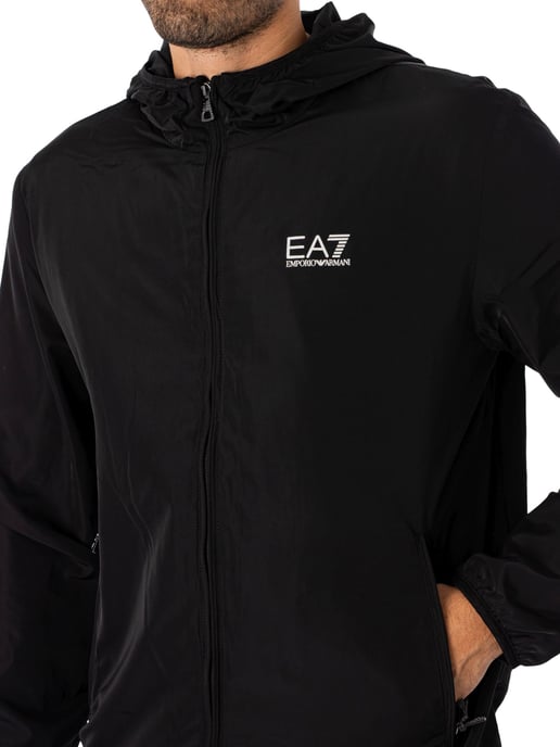 EA7 Lichtgewicht Jack Met Logo, Zwart - Image 4