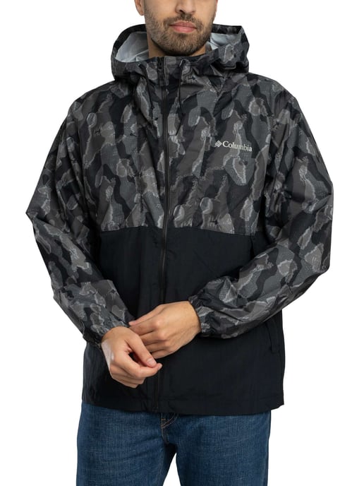 Columbia Spire Valley Novelty Windbreaker Jacket, Black - Image 2