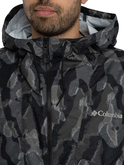 Columbia Spire Valley Novelty Windbreaker Jacket, Black - Image 5