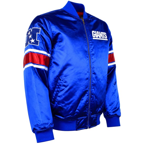 Mitchell & Ness NFL New York Giants Heavyweight Mens Blue Jacket - Image 2