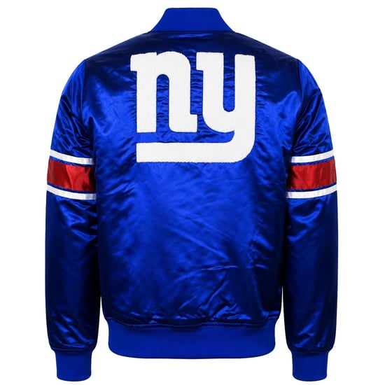 Mitchell & Ness NFL New York Giants Heavyweight Mens Blue Jacket - Image 3